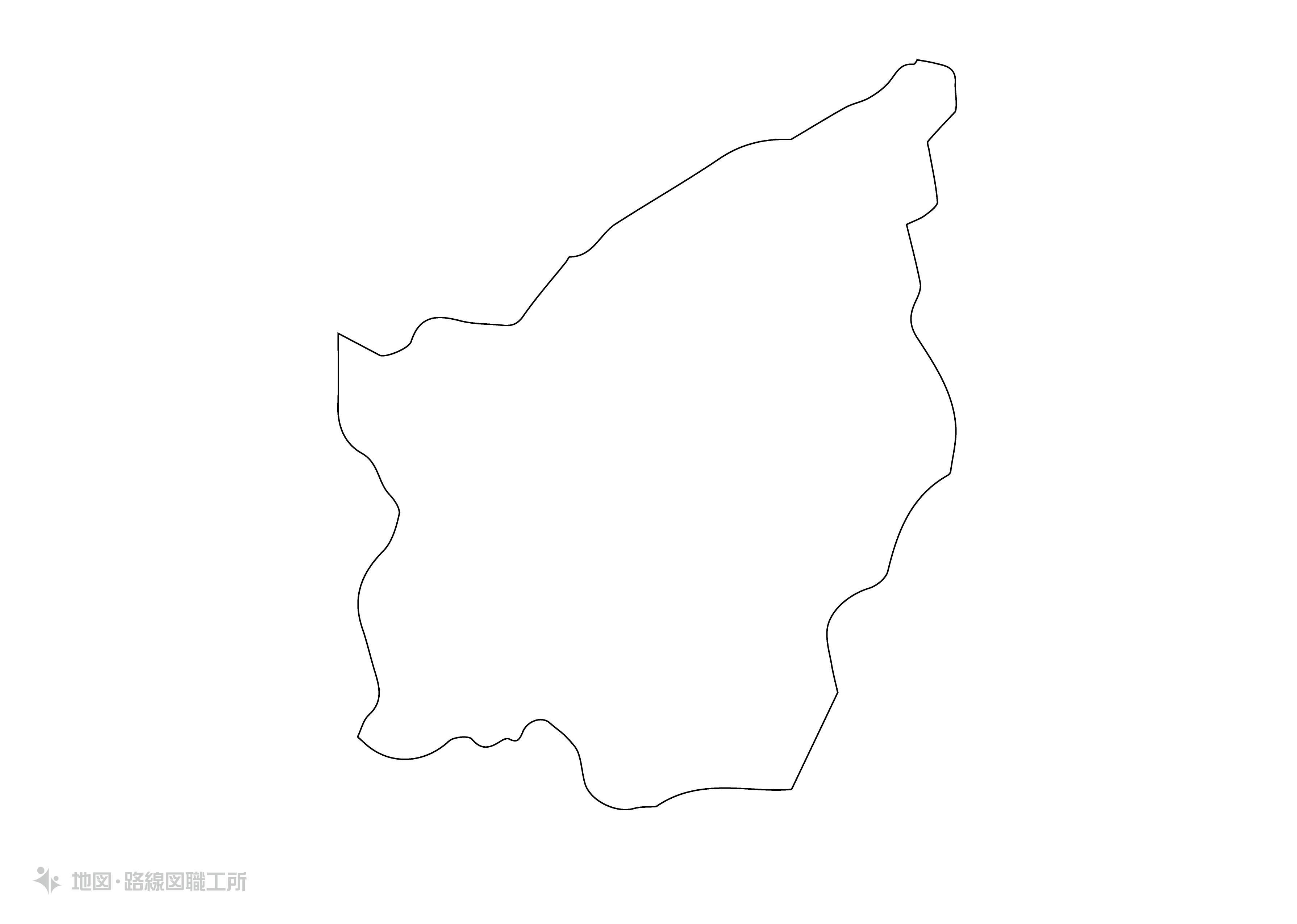 白地図フリーイラスト｜サンマリノ共和国・無地