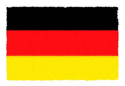 ドイツ連邦共和国の国旗イラスト 由来・意味を解説
