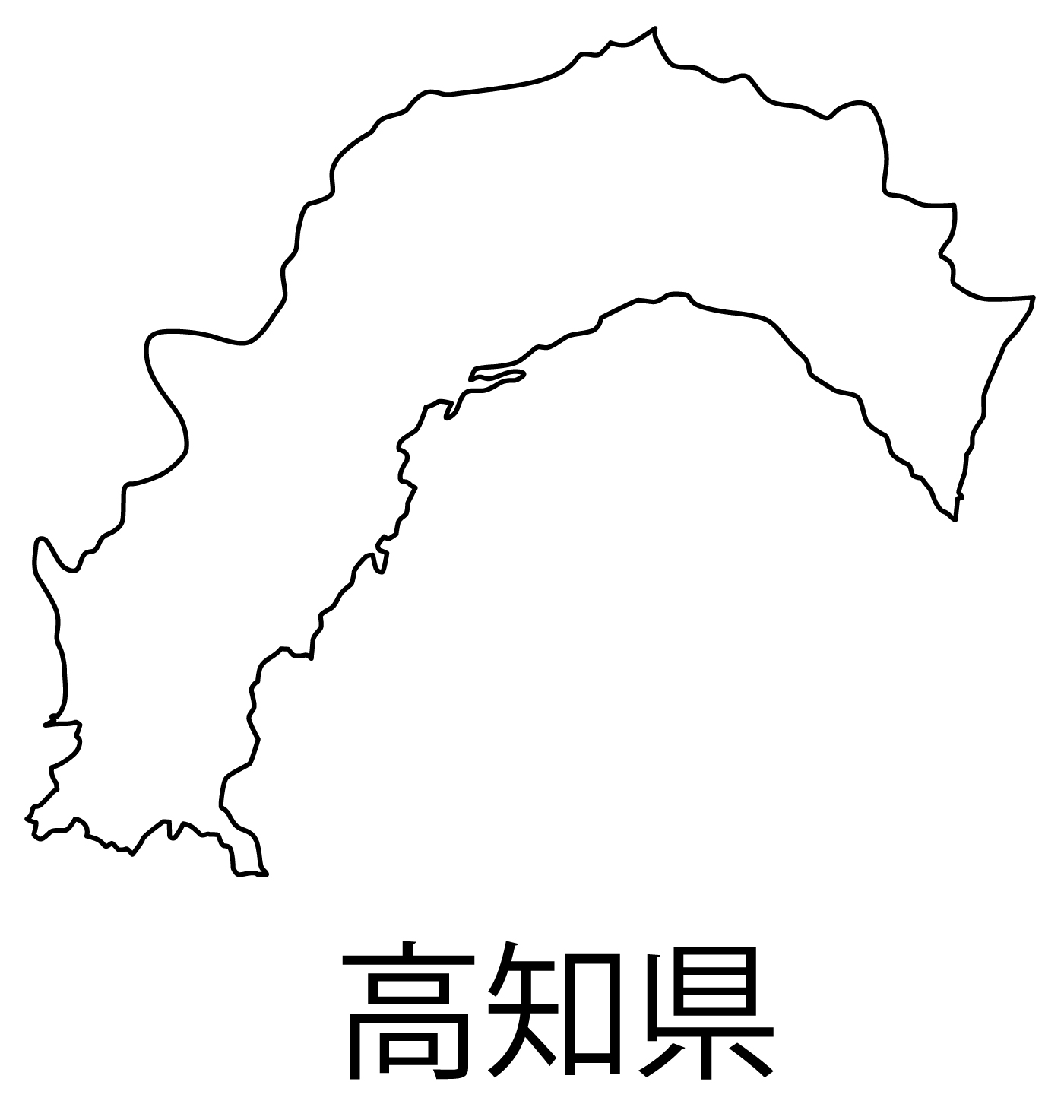 高知県の地図イラスト フリー素材 を無料ダウンロード