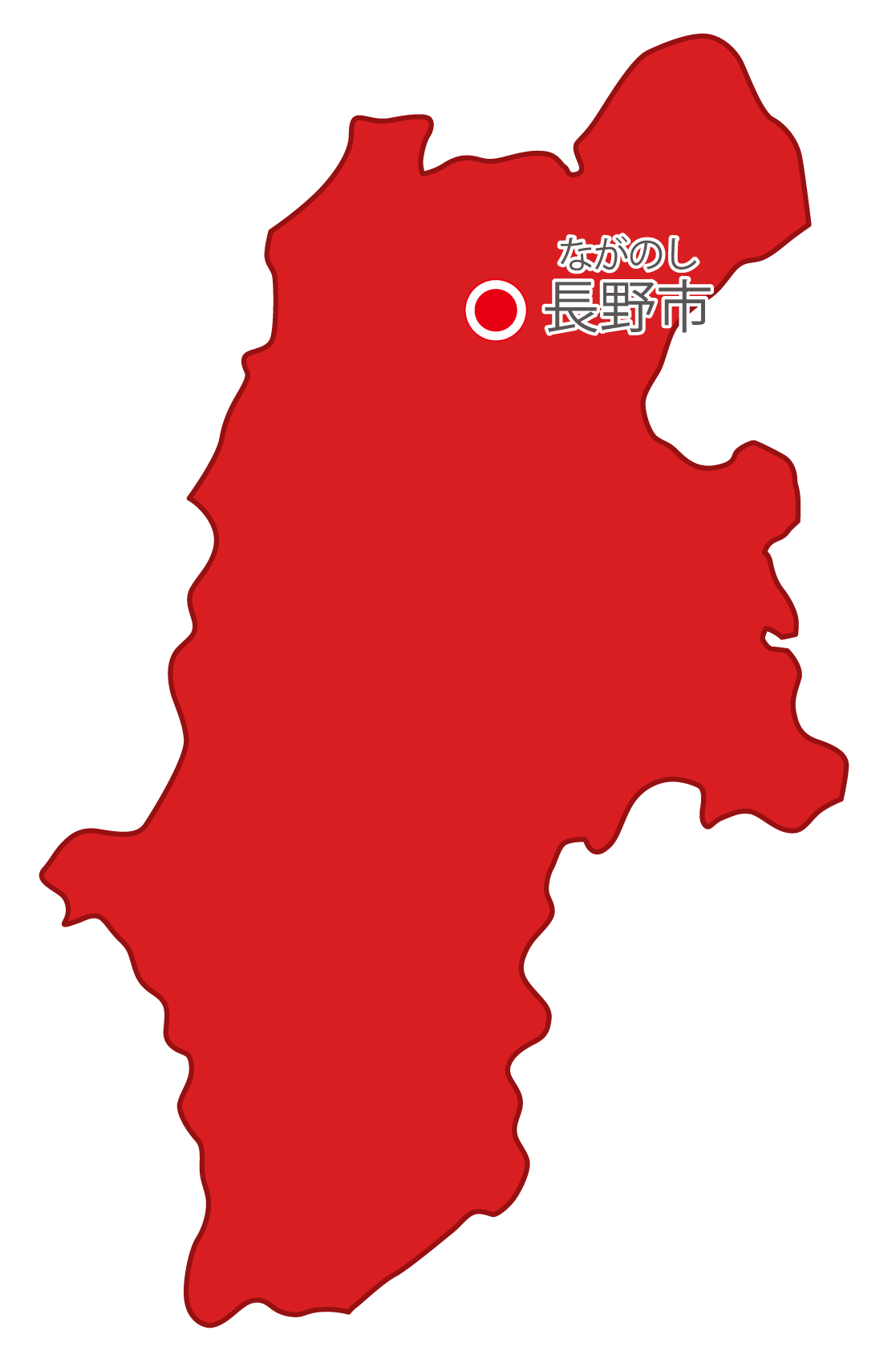 長野県の地図イラスト フリー素材 を無料ダウンロード
