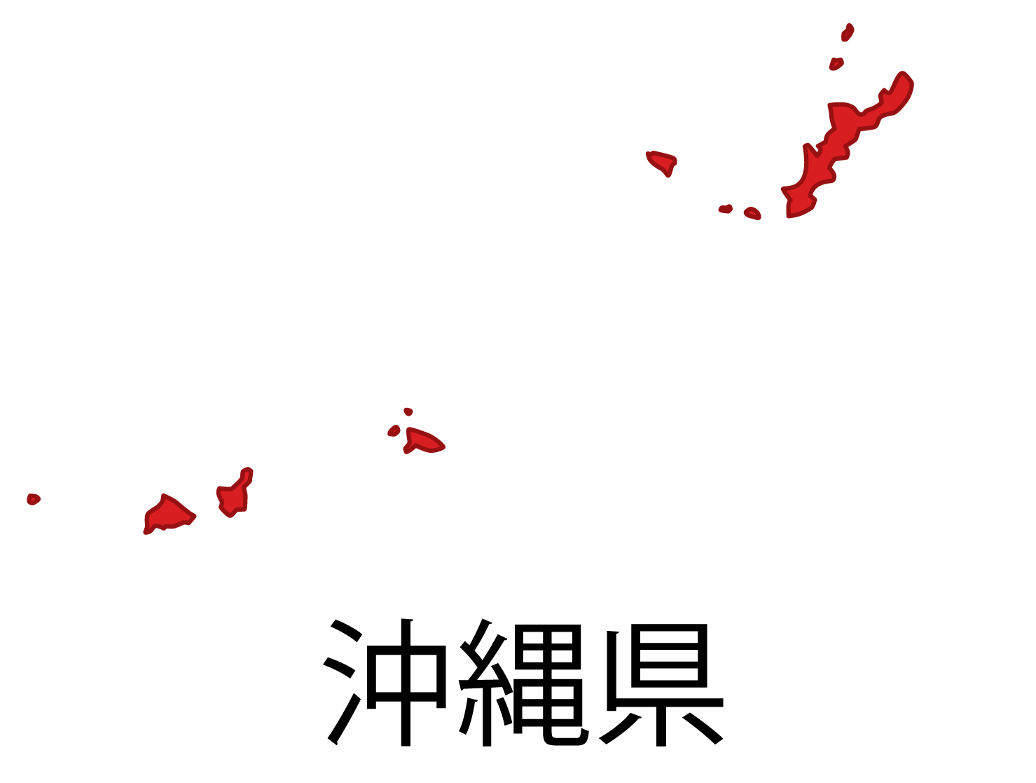 沖縄県の地図イラスト フリー素材 を無料ダウンロード
