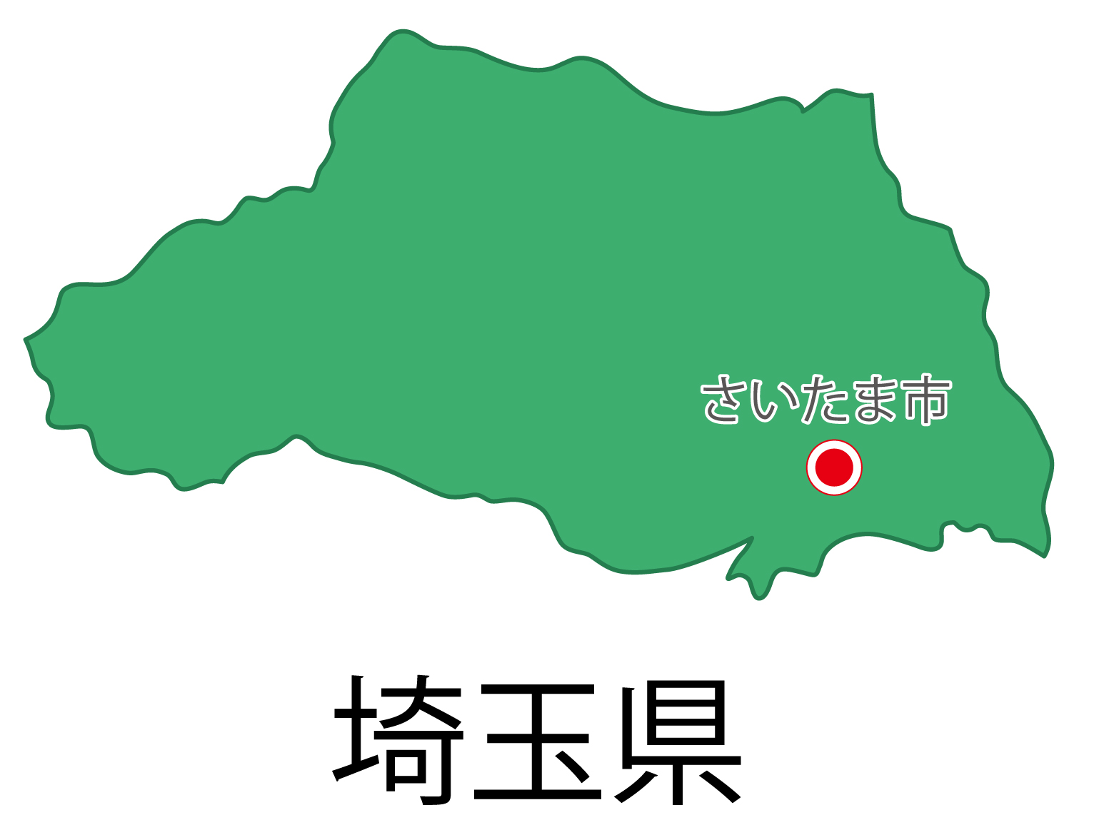 埼玉県の地図イラスト フリー素材 を無料ダウンロード