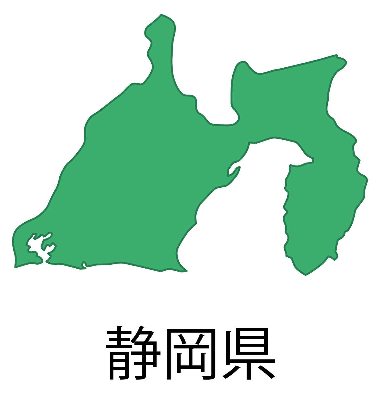 静岡県の地図イラスト フリー素材 を無料ダウンロード