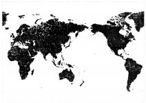 世界地図 全域 イラストを無料ダウンロード