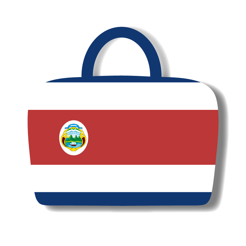 コスタリカ共和国の国旗-バッグ