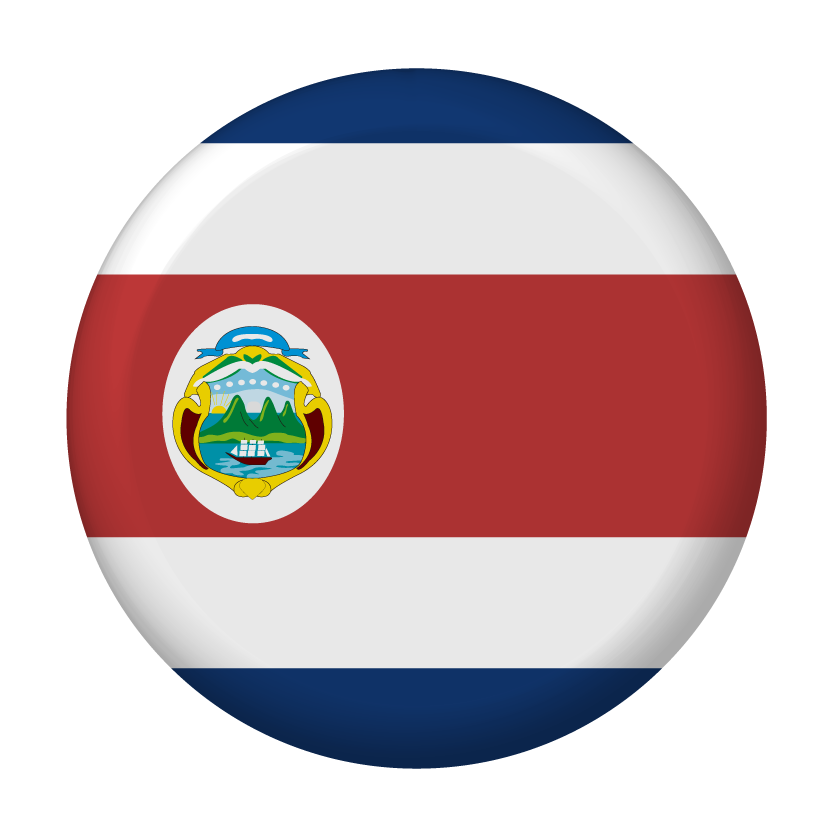 コスタリカ共和国の国旗-コイン