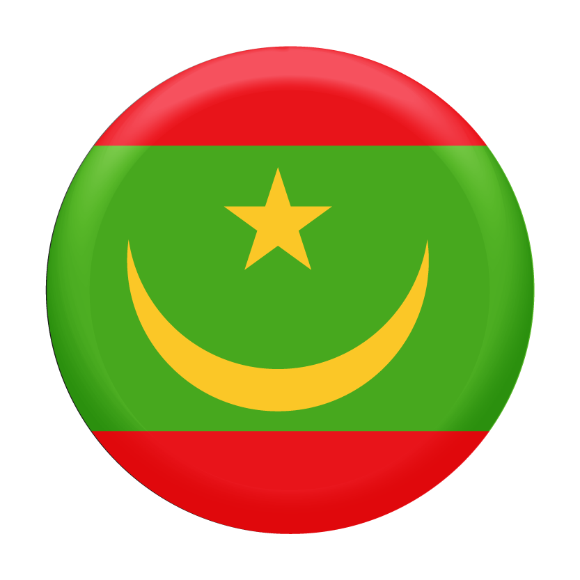 モーリタニア・イスラム共和国の国旗-コイン