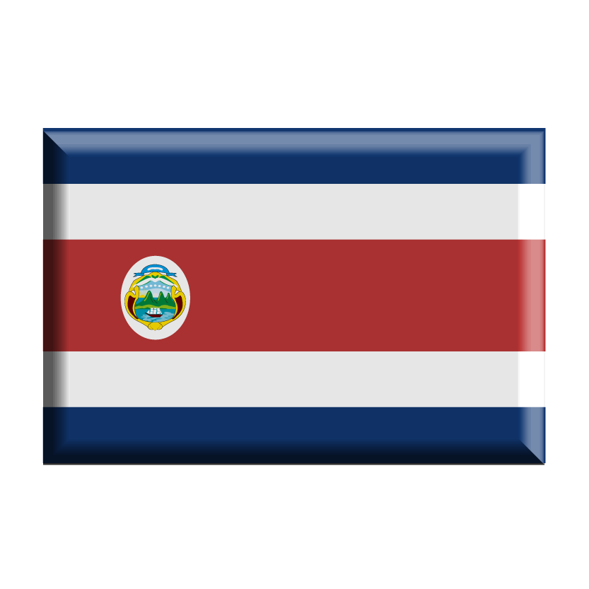 コスタリカ共和国の国旗-板チョコ