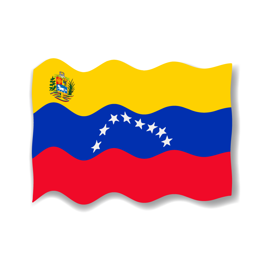 ベネズエラ・ボリバル共和国の国旗-波