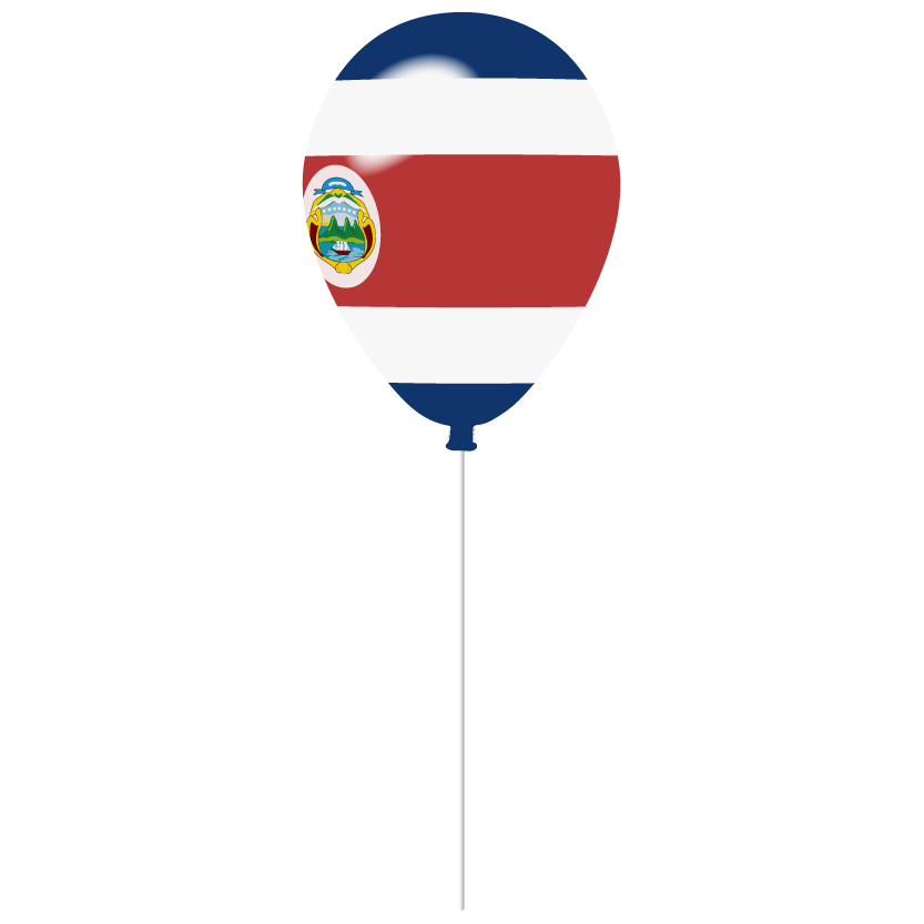 コスタリカ共和国の国旗-風せん