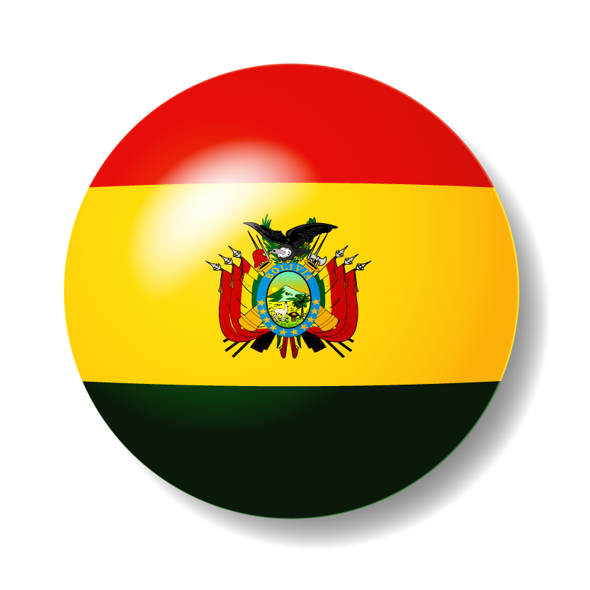 ボリビア多民族国の国旗-ビー玉