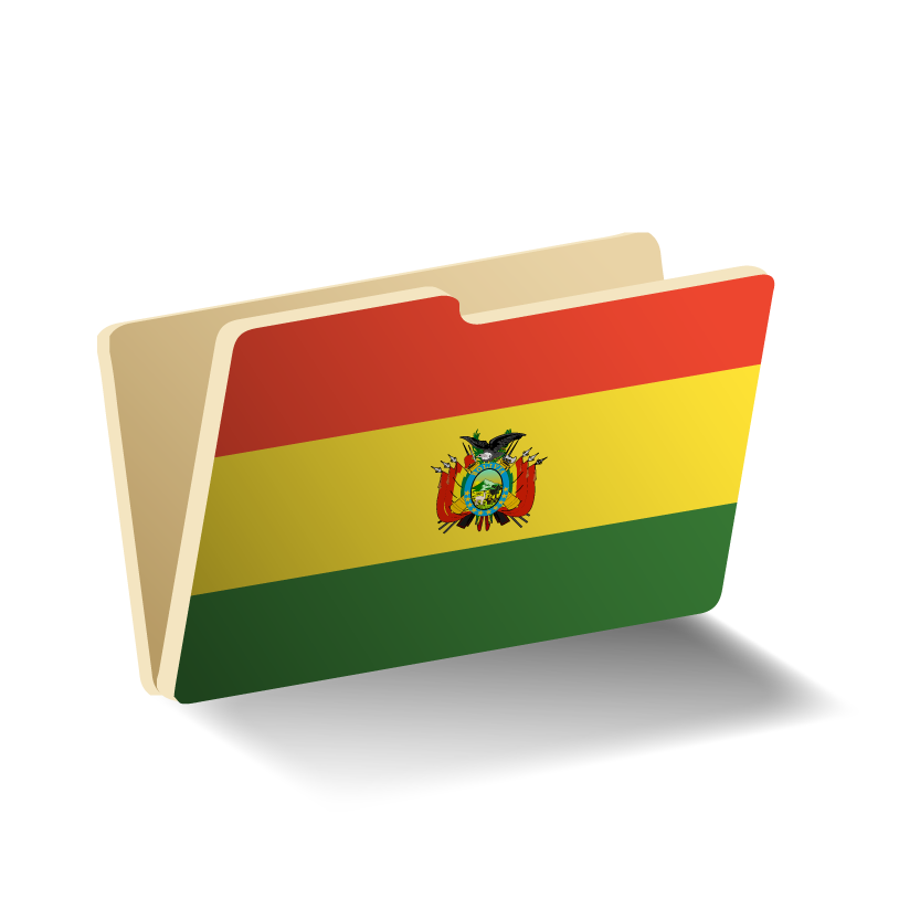 ボリビア多民族国の国旗-フォルダ