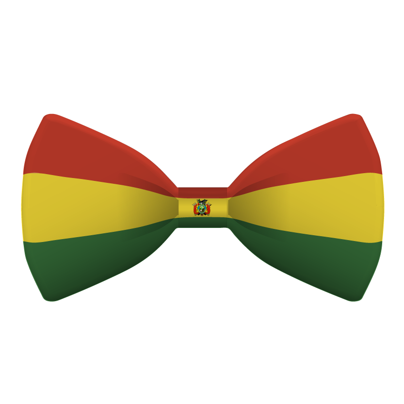 ボリビア多民族国の国旗-蝶タイ